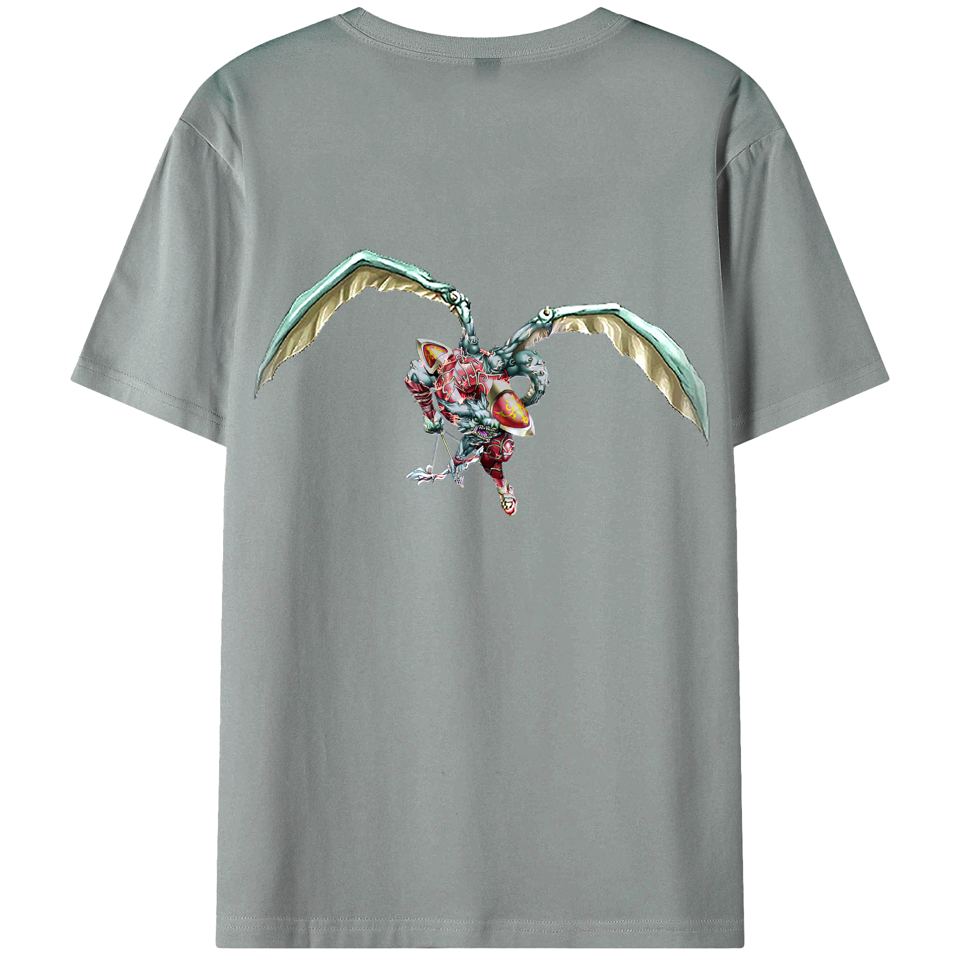 （画像用） 遊☆戯☆王 Yu-Gi-Oh! 綿100％ メンズ半袖Tシャツ（バックプリント） 通気性